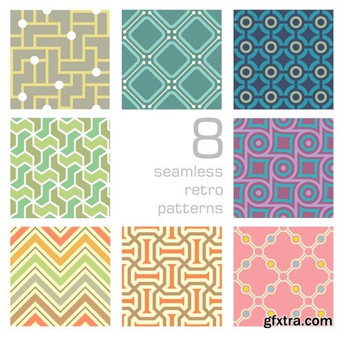 Vintage Wallpapers Patterns - 10x EPS