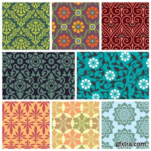 Vintage Wallpapers Patterns - 10x EPS