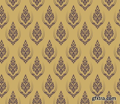 Vintage Wallpapers Patterns - 10x EPS