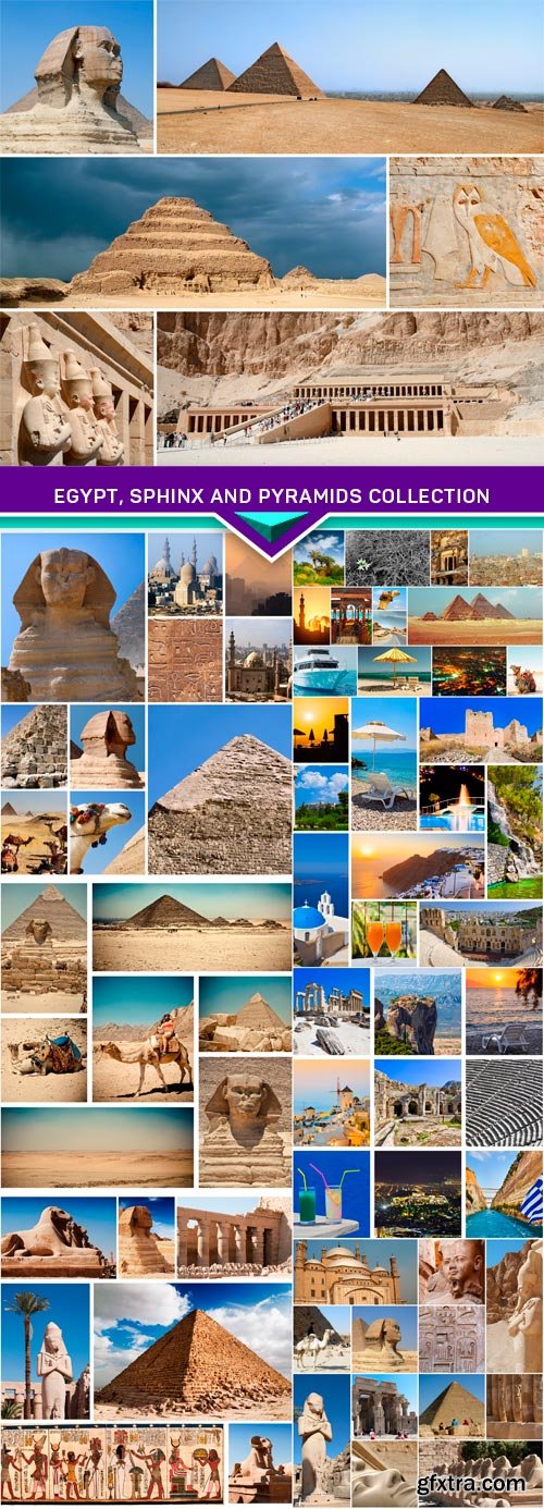 Egypt, sphinx and pyramids collection 8x JPEG