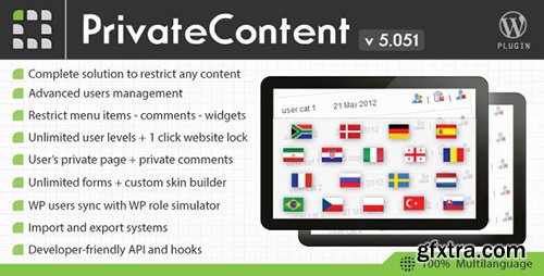 CodeCanyon - PrivateContent v5.051 - Multilevel Content Plugin - 1467885