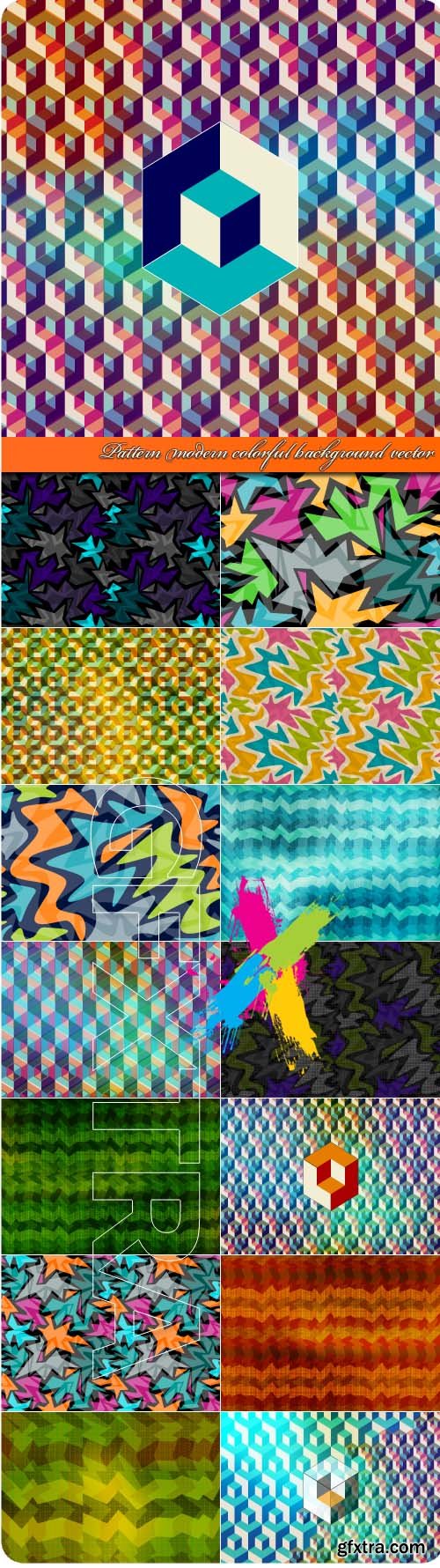 Pattern modern colorful background vector