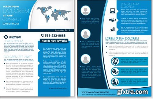 Business Flyer and Brochures - Design Collection 4, - 25xEPS