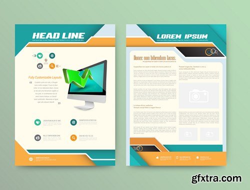 Business Flyer and Brochures - Design Collection 4, - 25xEPS