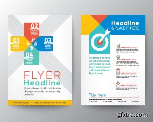 Business Flyer and Brochures - Design Collection 4, - 25xEPS