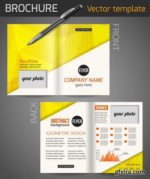 Business Flyer and Brochures - Design Collection 4, - 25xEPS