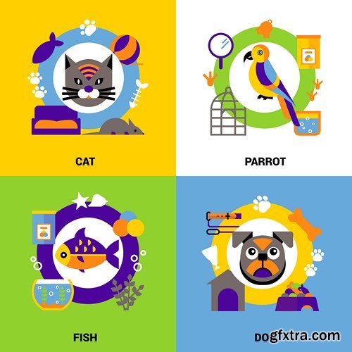 Flat Vector Design 17 - 25xEPS