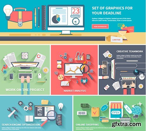 Flat Vector Design 17 - 25xEPS