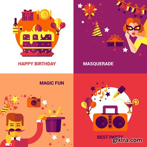 Flat Vector Design 17 - 25xEPS