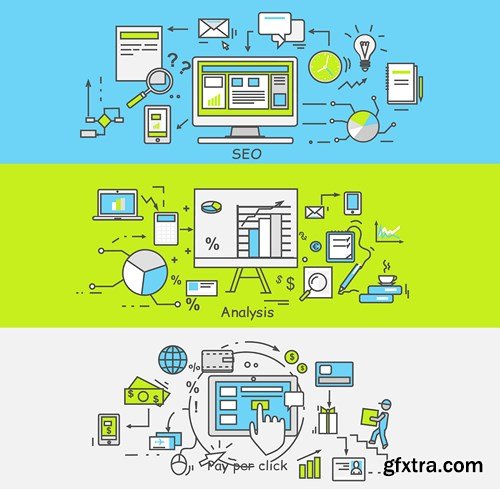 Flat Vector Design 18 - 15xEPS