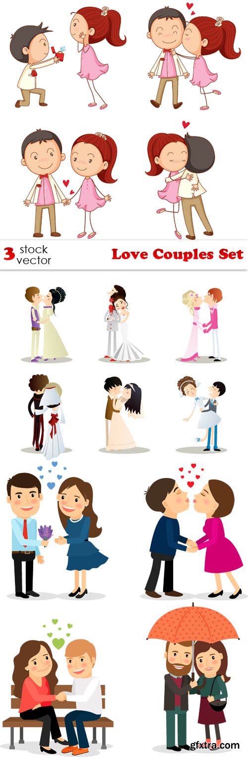 Vectors - Love Couples Set