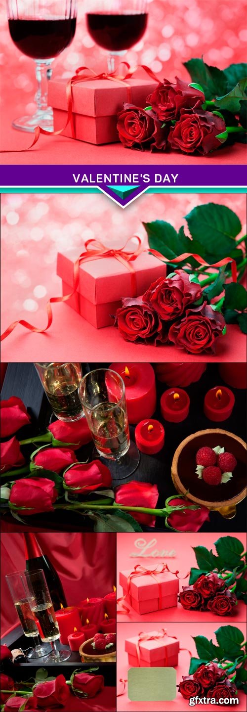 Red roses flower background for Valentine's Day 6x JPEG