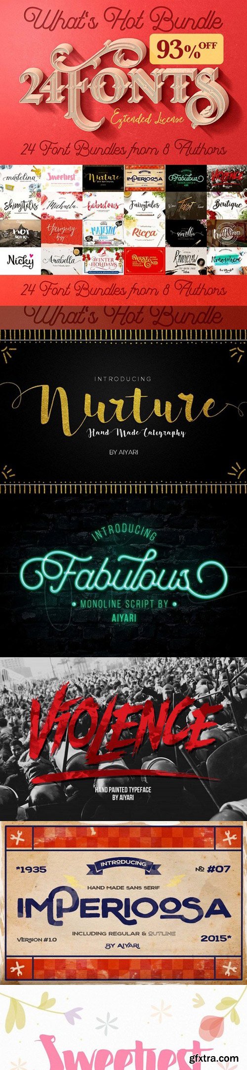 CM - What's Hot Bundle vol.10 - 24 Fonts 482845