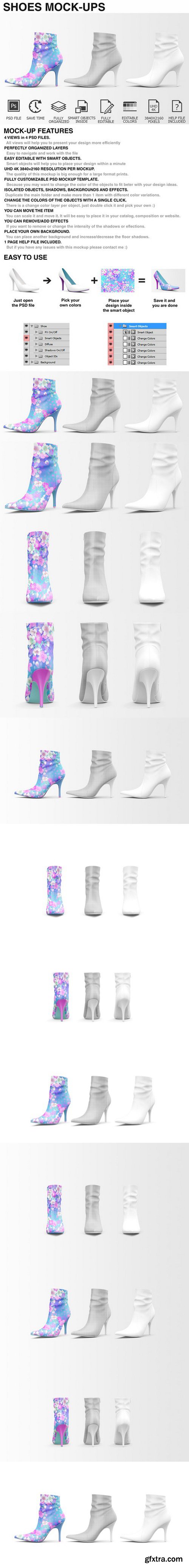 CM - Shoes Mockup - Woman Shoes Mockups 483292