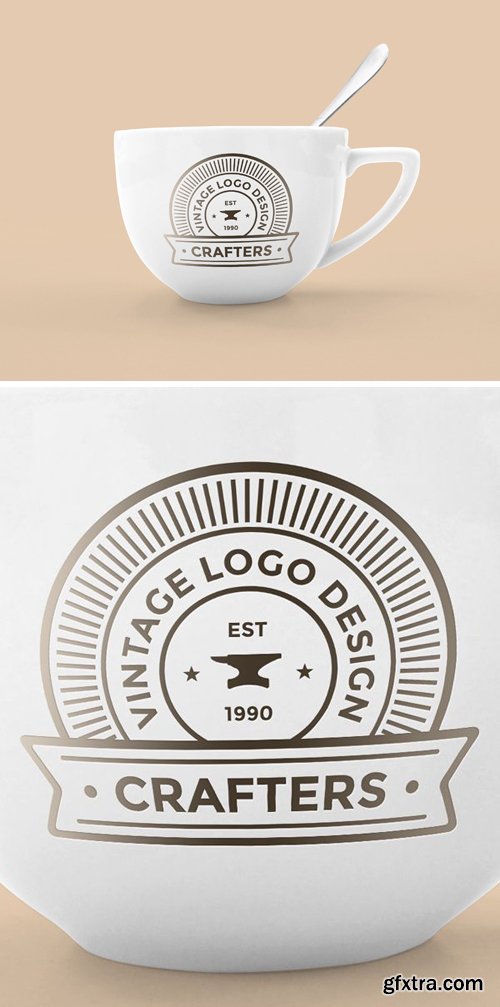 Photoshop Mockup - Logo on Coffee Cup