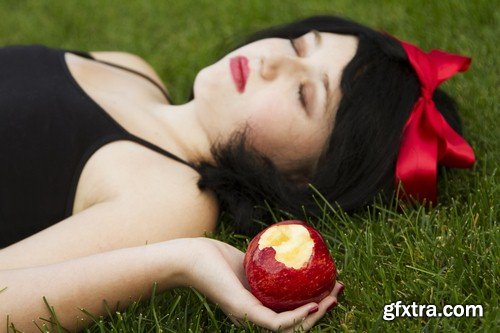 Girl with apple 1