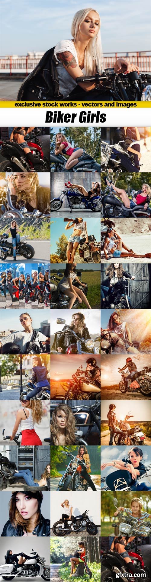 Biker Girls - 30x JPEGs