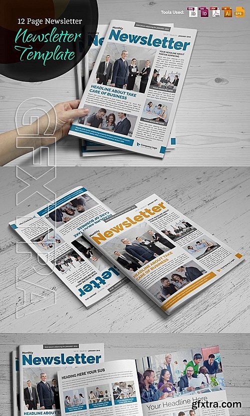 CM - Newsletter Indesign Template v2 485958