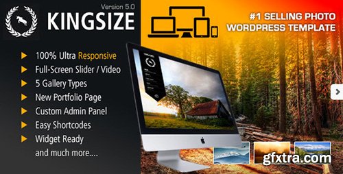 ThemeForest - King Size v5.0.9 - Fullscreen Background WordPress Theme - 166299