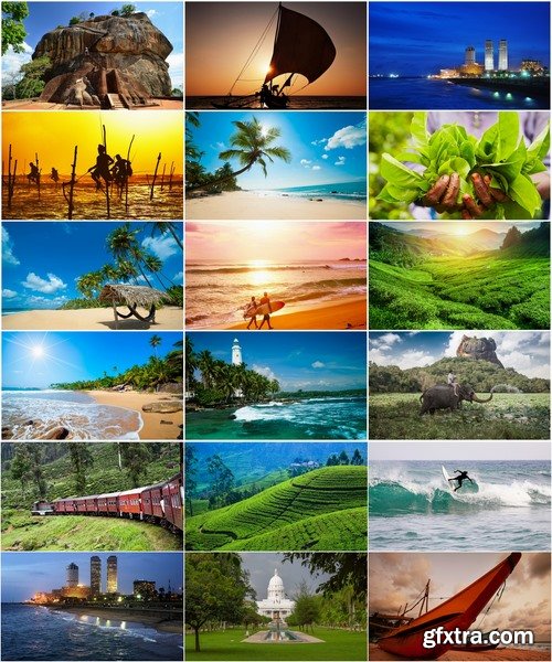 Sri Lanka Collection landscape of the world sea beach sunset palm boat 25 HQ Jpeg