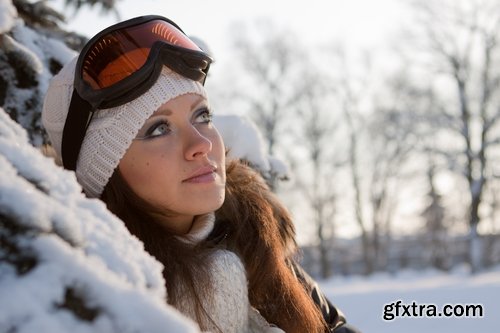 Collection girl woman skiing ski resort 25 HQ Jpeg