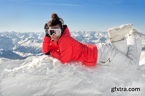 Collection girl woman skiing ski resort 25 HQ Jpeg