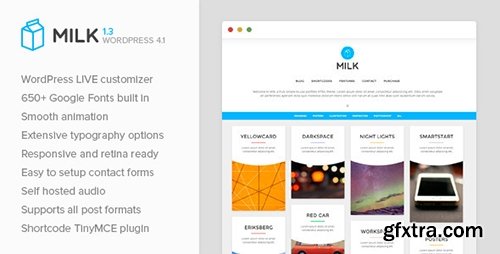 ThemeForest - Milk v1.3 - Simple Masonry WordPress Portfolio - 9904475