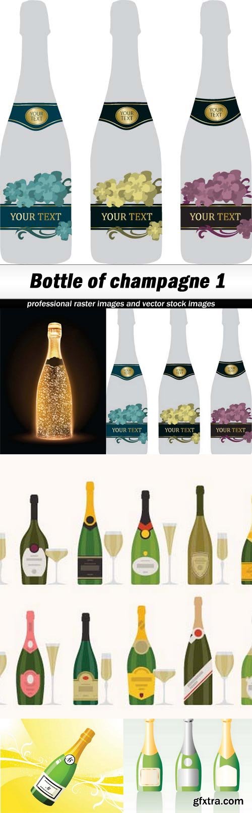 Bottle of champagne 1