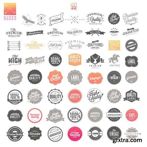 Labels & Badges Vector Series - 15xEPS