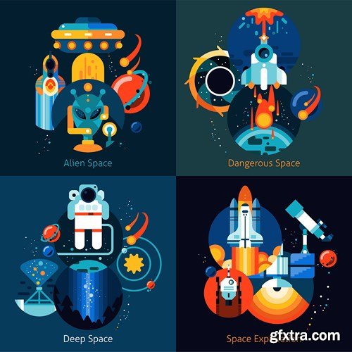 Flat Vector Design 19 - 25xEPS