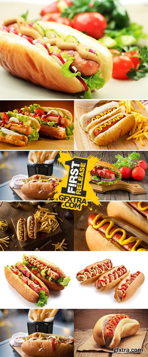 Stock Image Grilled Hot Dog