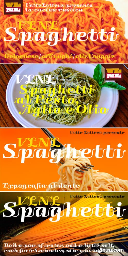 VLNL Spaghetti Font