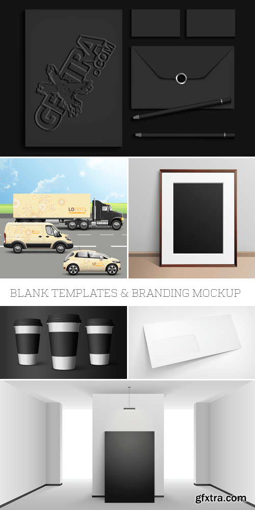 Amazing SS - Blank Templates & Branding Mockup, 25xEPS