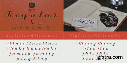 CA Capoli Font Family 2 Fonts $58