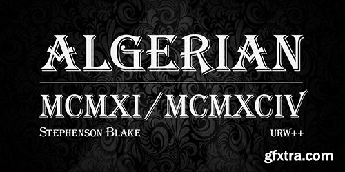 Algerian Font Family 4 Fonts $80