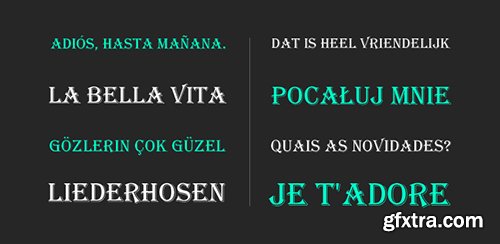 Algerian Font Family 4 Fonts $80