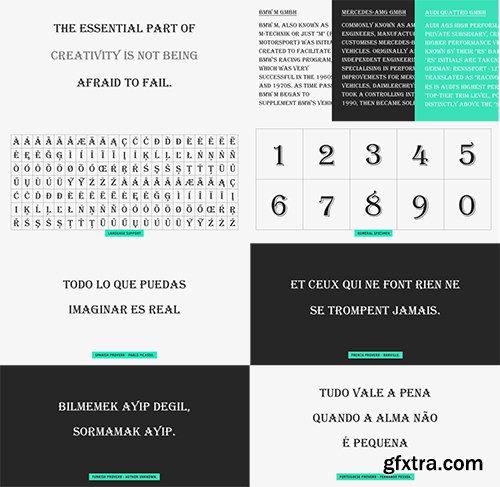 Algerian Font Family 4 Fonts $80