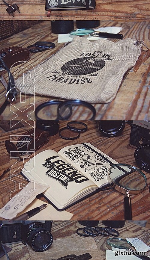 CM - 10 Old Photo Mockups vol3 487542