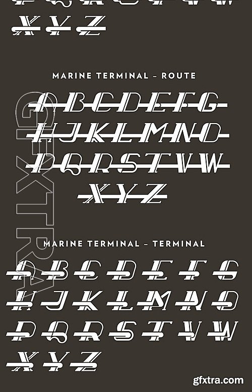 CM - Marine Terminal Display Typeface 487564