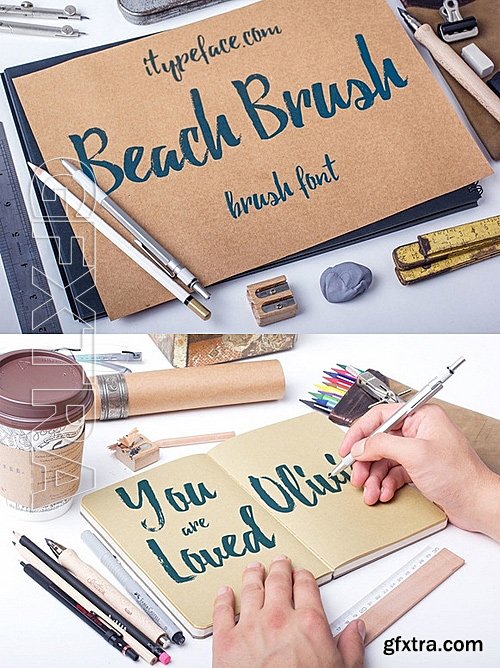 CM - Beach Brush Font 487776