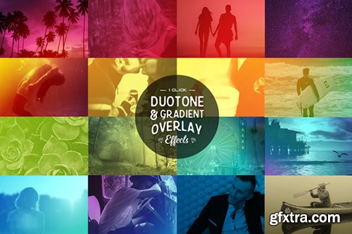 CreativeMarket Gradient Photoshop Actions 389299