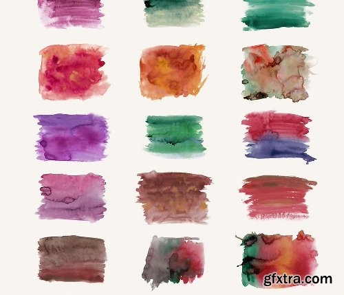 CreativeMarket Watercolor Bundle 486913