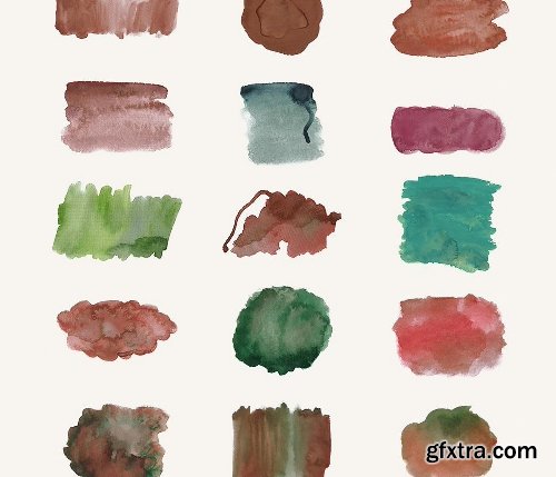 CreativeMarket Watercolor Bundle 486913