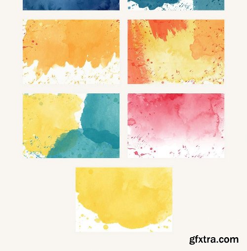 CreativeMarket Watercolor Bundle 486913