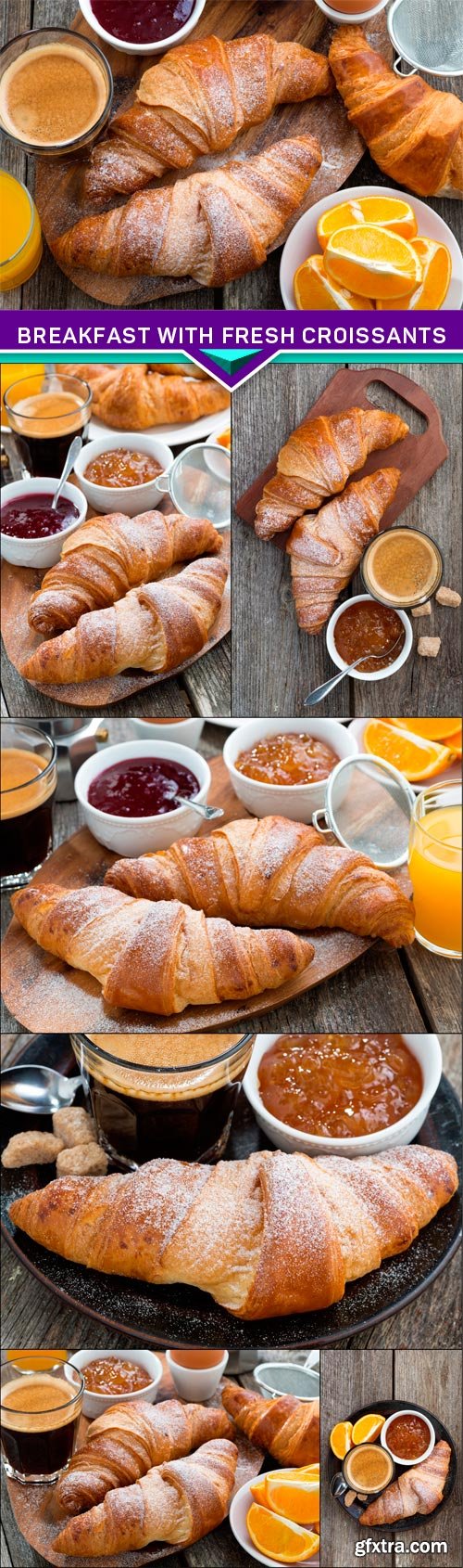 Breakfast with fresh croissants 7x JPEG