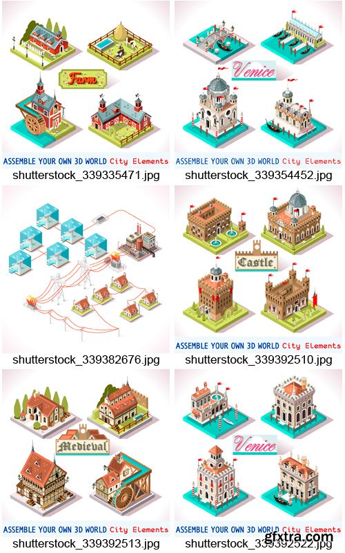 Amazing SS - Isometric Elements 3, 25xEPS