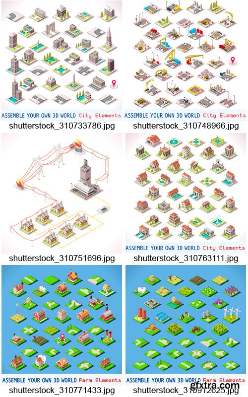 Amazing SS - Isometric Elements 3, 25xEPS