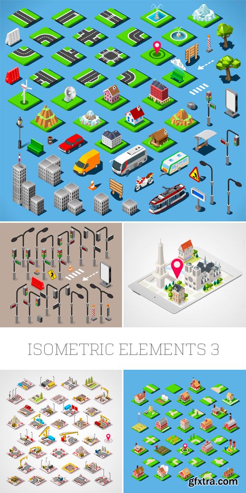 Amazing SS - Isometric Elements 3, 25xEPS