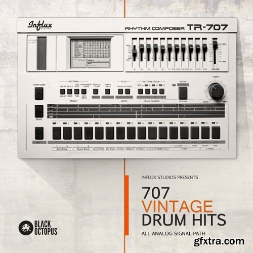 Black Octopus Sound Influx Studios TR-707 Vintage Drum Hits WAV-DISCOVER