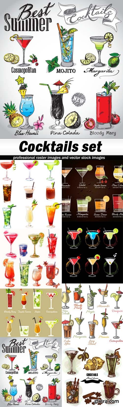 Cocktails set